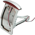 DS Half-Moon LED Taillight w/Curved Vertical License Plate Frame #143938