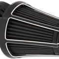 Arlen Ness Monster Sucker 90-Degree Air Cleaner Kit Beveled Black #81-003