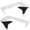 Acerbis Radiator Shrouds White/Black Kawasaki KX450F 2016-2018