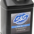 S&S High-Performance Full Synthetic V-Twin Oil 20W50 2.5 Gallons