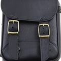 Willie & Max Synthetic Leather Brass Monkey Sissy Bar Bag Black