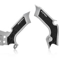Acerbis X-Grip Frame Guards Silver/Black for Kawasaki KX450F 2019