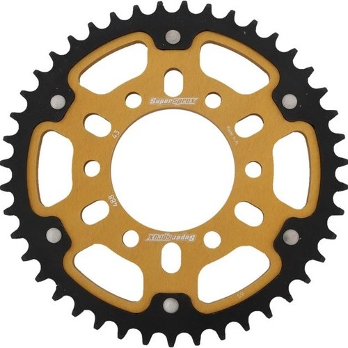 Supersprox Stealth Rear Sprocket 530 43T Gold #RST-488-43-GLD for Kawasaki