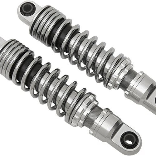 Drag Specialties 13" Ride-Height Adjustable Shocks Chrome Harley Davidson Dyna