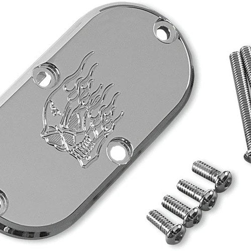 Joker Machine Oval Inspection Cover Hothead Chrome #921016HHC Harley Davidson