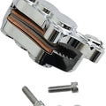 Arlen Ness Tech 6 Piston Front Right Brake Caliper Chrome 11.8" #02-216