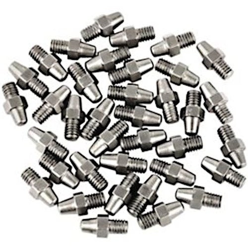 Zeta Aluminum Footpeg Replacement Pin Set Silver 37-Piece