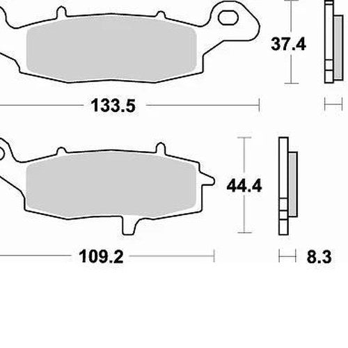 Braking SM1 Brake Pads #782SM1 for Kawasaki/Suzuki