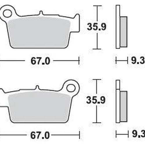 Braking SM1 Brake Pads 890SM1 for TM/Yamaha/Beta/Suzuki/Kawasaki/Gas/Aprilia