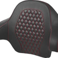 Saddlemen RoadSofa HC Tour-Pak Backrest Pad Red Stitch #284926 Harley Davidson