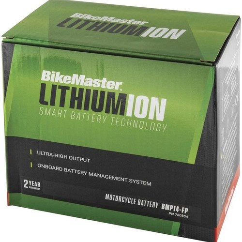 BikeMaster Lithium 2.0 Battery BMP14-FP #BMP14-FP LCD for Motorcycle