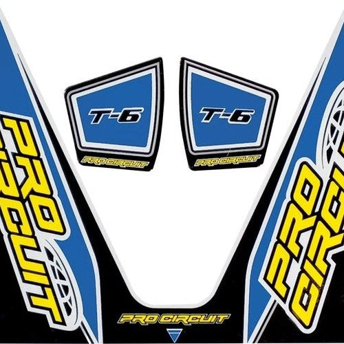 Pro Circuit T-6 Exhaust Decal Light Blue