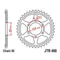 JT Steel Rear Sprocket 530 45T fits Kawasaki ZX750J Ninja ZX-7 1991-1992