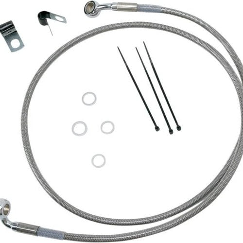 DS Braided Brake Line Kit Front +2" Harley Davidson Softail FXST/FXSTI 1999-2007
