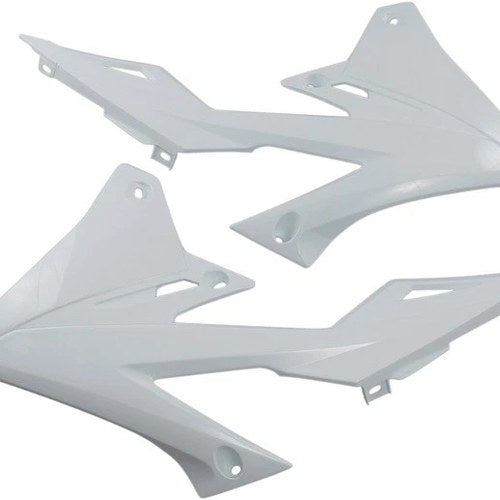 UFO Radiator Shrouds White #SU04941041 for Suzuki RM-Z450/RM-Z250