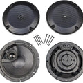 J&M Rokker Xrp Rear Speaker Kit 6.58" 200W #HURK-6582TW-XRP Harley Davidson