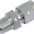 DS Chrome Rocker Box Oil Line Fitting Harley Davidson