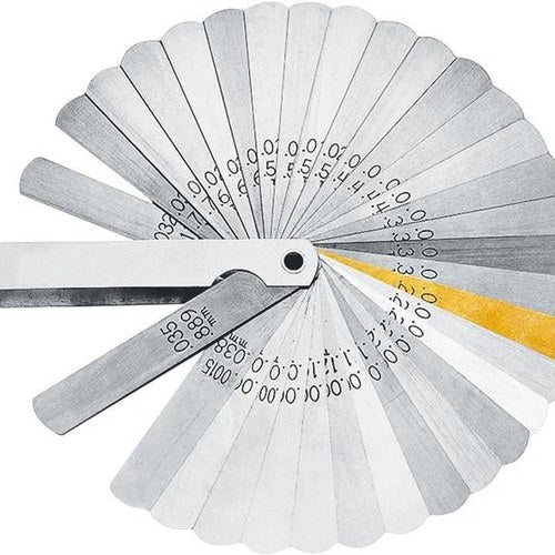 Lang 32-Blade Feeler Gauge with Brass Blades