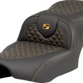 Saddlemen RoadSofa DS Seat Gold Stitch Harley Davidson Road Glide/Street Glide