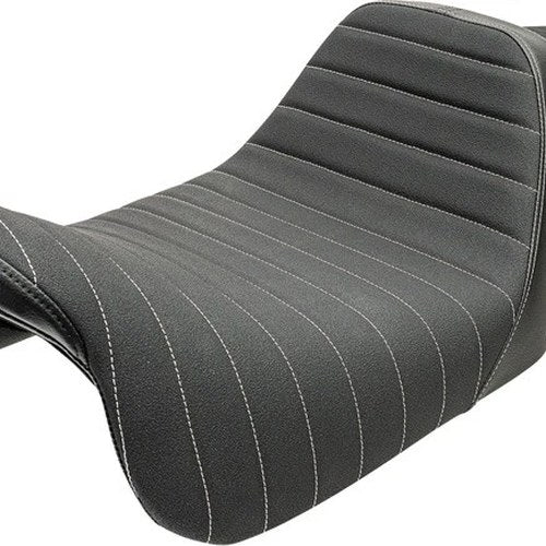 SlyFox Highnoon Slipstop Seat Grey Stitch #4710B-SlyFox Harley Davidson
