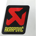 Akrapovic High-Temperature Sticker 65mm L x 85mm H Black/Red/Yellow