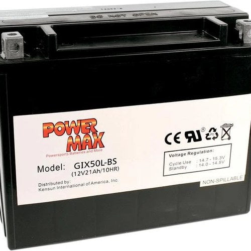 Power Max Maintenance-Free Battery YT5L-BS #GT5L-BS KTM 450 XC-F 2008-2009