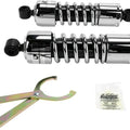 Progressive Suspension 412 Series Shocks 11" Chrome Harley Davidson Dyna