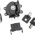 Drag Specialties Side Hinge Ignition Switch with Fork Lock Gloss Black #1072713