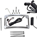 Custom Dynamics LED R/T/B Radius License Plate Frame Chrome #TF05-BCM-C
