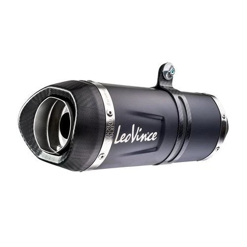 Leo Vince LV One Evo Slip-On Muffler Black/Carbon Fiber Ducati DesertX 2022-2023
