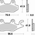 Braking SM1 Brake Pads #725SM1 fits Triumph/Kawasaki/Cagiva/Honda