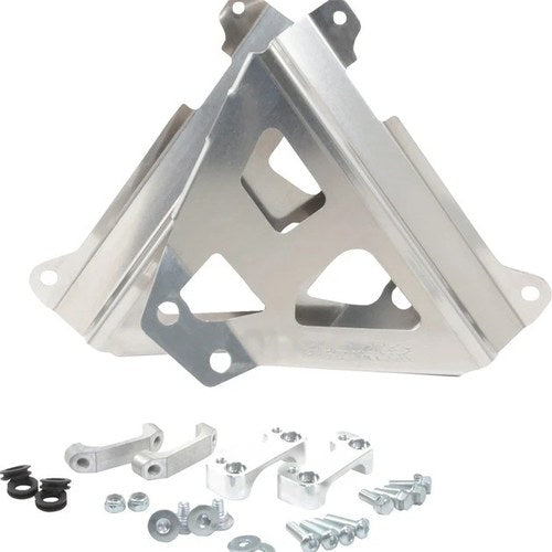 Works Connection Radiator Braces Silver fits Yamaha YZ450F/WR450F/YZ250F/YZ450FX