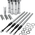 S&S Quickee Adjustable Pushrod Kit w/ Covers #930-0023 Harley Davidson Sportster