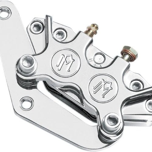 PM 4-Piston Classic Caliper & Bracket Front Left 11.5" Chrome 1213-0017CH
