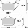Braking SM1 Brake Pads #662SM1 for Kawasaki