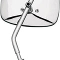 Emgo Screw-In 8mm Plain Face Mirror Short Stem Chrome Tinted Harley-Davidson