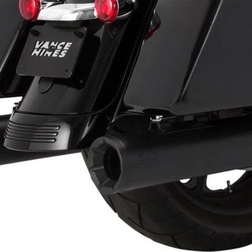 Vance & Hines Eliminator 400 Dual Slip-On Mufflers Black #46714 Harley Davidson