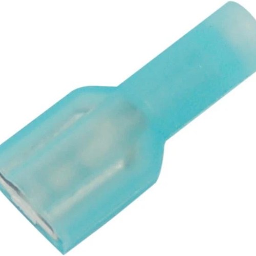 Namz Female Quick Disconnects for 14-16 Gauge Wire 1/4" ID 25-Pack Blue