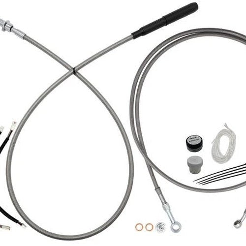 Fat Baggers EZ Install Cable Kit for 13-14" Ape Bars Stainless/Chrome #249014-C