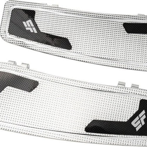 SlyFox Floorboards With Insert Silver #SF-905-00-2 Harley Davidson
