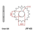 JT Front Sprocket 525 14T for Suzuki GSF400 Bandit 400 1991-1993