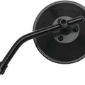 BikeMaster Round Adjustable Length Mirror 4" Black