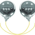 Letric Lighting LED Passing Lamps without Brackets Black/Chrome LLC-PL-BC