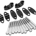BikeMaster Handlebar Risers for 1" Bars Black