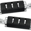 Kuryakyn Trident Iso Footpegs With Adapter Large Male Mount Chrome #7591