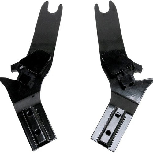 Cycle Visions D-Tach Sissy Bar Side Plates 11" W Black #CV8085B Harley Davidson