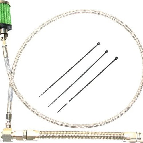 Feuling Oil Tank Breather Kit Stainless Steel #3080 Harley Davidson