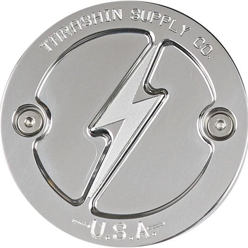 Thrashin Supply Co. Dished Points Cover Polished #TSC-3027-2 Harley Davidson