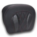 Mustang Deluxe Chopped Tour-Pak Backrest Pad Diamond Dark Cherry Stitch #88440DC