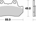 Braking SM1 Brake Pads #654SM1 for Honda CN250 Helix 1987/1992-1998